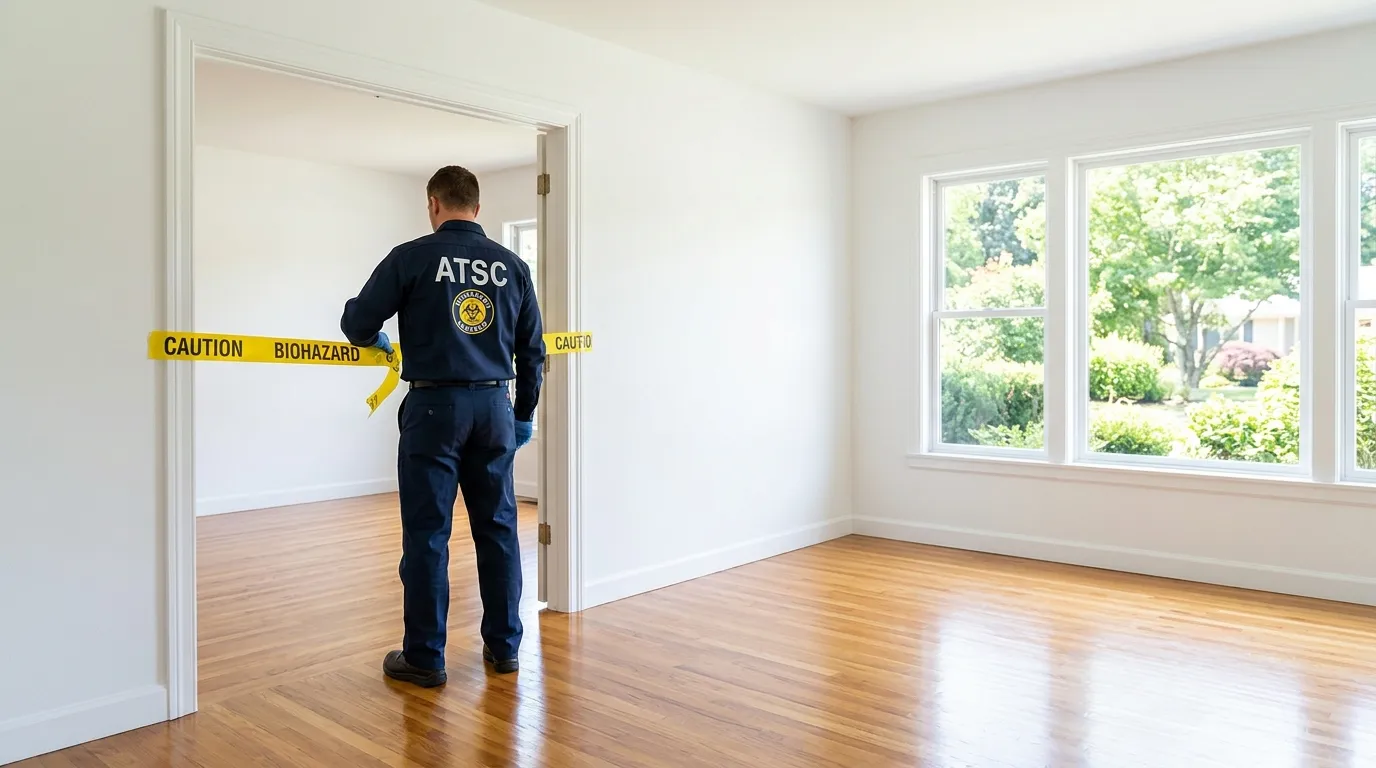 Certified biohazard cleanup crew performing Decomposition Cleanup in Elburn